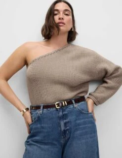 Lyocell™ Blend Wide Palazzo Leg Jeans -M&S lyocell blend wide leg jeans 5