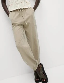 Lyocell Rich Joggers With Cotton & Linen -M&S lyocell rich joggers with cotton 10