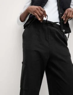 Lyocell Rich Joggers With Cotton & Linen -M&S lyocell rich joggers with cotton 2