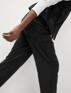 Lyocell Rich Joggers With Cotton & Linen -M&S lyocell rich joggers with cotton 4