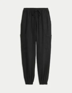 Lyocell Rich Joggers With Cotton & Linen -M&S lyocell rich joggers with cotton 5