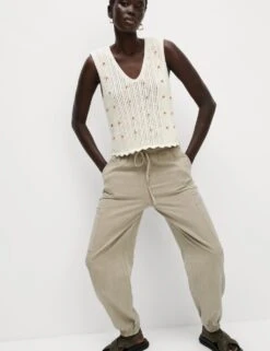 Lyocell Rich Joggers With Cotton & Linen -M&S lyocell rich joggers with cotton 8