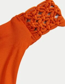 Macrame Detail High Leg Bikini Bottoms -M&S macrame detail high leg bikini bottoms 13