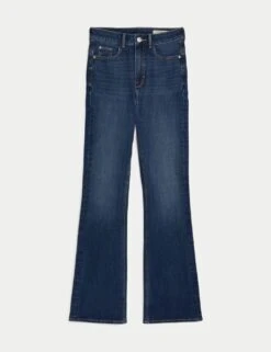 Magic Shaping High Waisted Slim Flare Jeans -M&S magic shaping high waisted slim flare jeans 10