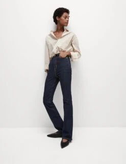 Magic Shaping High Waisted Slim Flare Jeans -M&S magic shaping high waisted slim flare jeans 9