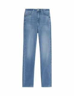 Magic Shaping High Waisted Straight Leg Jeans -M&S magic shaping high waisted straight leg jeans 1