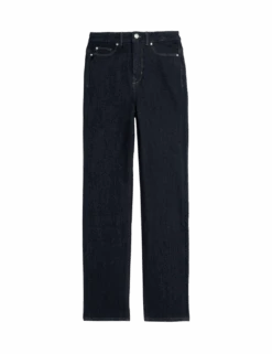 Magic Shaping High Waisted Straight Leg Jeans -M&S magic shaping high waisted straight leg jeans