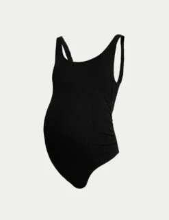 Maternity Padded Ruched Scoop Neck Swimsuit 11 Maternity Padded Ruched Scoop Neck Swimsuit -M&S maternity padded ruched scoop neck swimsuit 3
