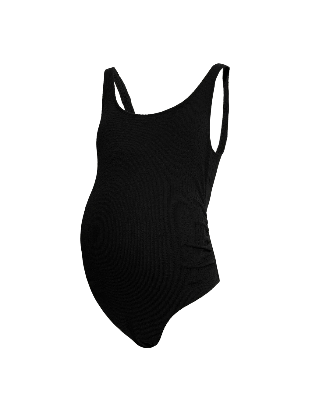 Maternity Padded Ruched Scoop Neck Swimsuit 5 Maternity Padded Ruched Scoop Neck Swimsuit - Image 3