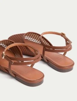 Mesh Ankle Strap Flat Sandals -M&S mesh ankle strap flat sandals 7