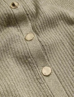 Metallic Crew Neck Slim Fit Cardigan -M&S metallic crew neck slim fit cardigan 9
