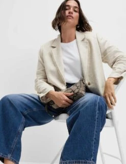 Mid Rise Barrel Jeans -M&S mid rise barrel jeans 11