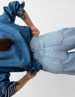 Mid Rise Barrel Jeans -M&S mid rise barrel jeans 16