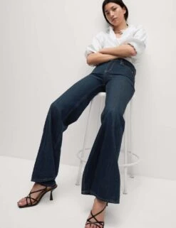 Mid Rise Flared Jeans -M&S mid rise flared jeans 11