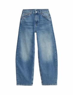 Mid Rise Relaxed Horseshoe Jeans -M&S mid rise relaxed horseshoe jeans