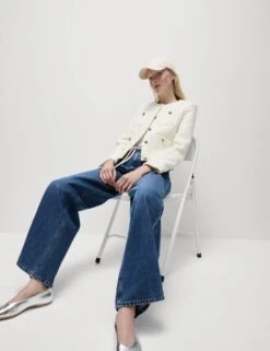 Mid Rise Wide Leg Jeans With Lyocell -M&S mid rise wide leg jeans with lyocell 13