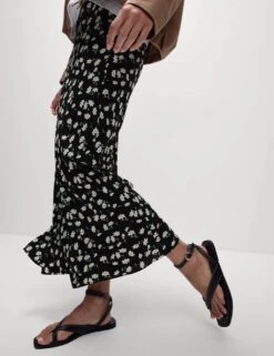 Midaxi Floral Slip Skirt -M&S midaxi floral slip skirt 6