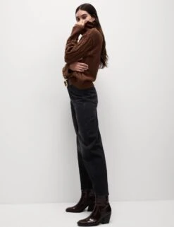 High Waisted Carrot Leg Ankle Grazer Jeans -M&S mom high waisted carrot leg ankle grazer jeans 4