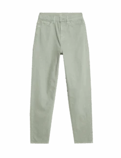 Mom High Waisted Colour Ankle Grazer Jeans -M&S mom high waisted colour ankle grazer jeans