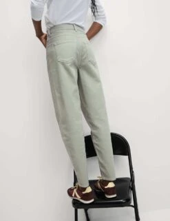 Mom High Waisted Colour Ankle Grazer Jeans -M&S mom high waisted colour ankle grazer jeans 8