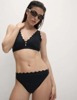 Neoprene Scallop High Leg Bikini Bottoms 33 Neoprene Scallop High Leg Bikini Bottoms -M&S neoprene scallop high leg bikini bottoms 9