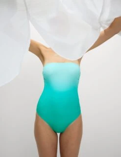 Ombre Bandeau Swimsuit -M&S ombre bandeau square neck swimsuit 6