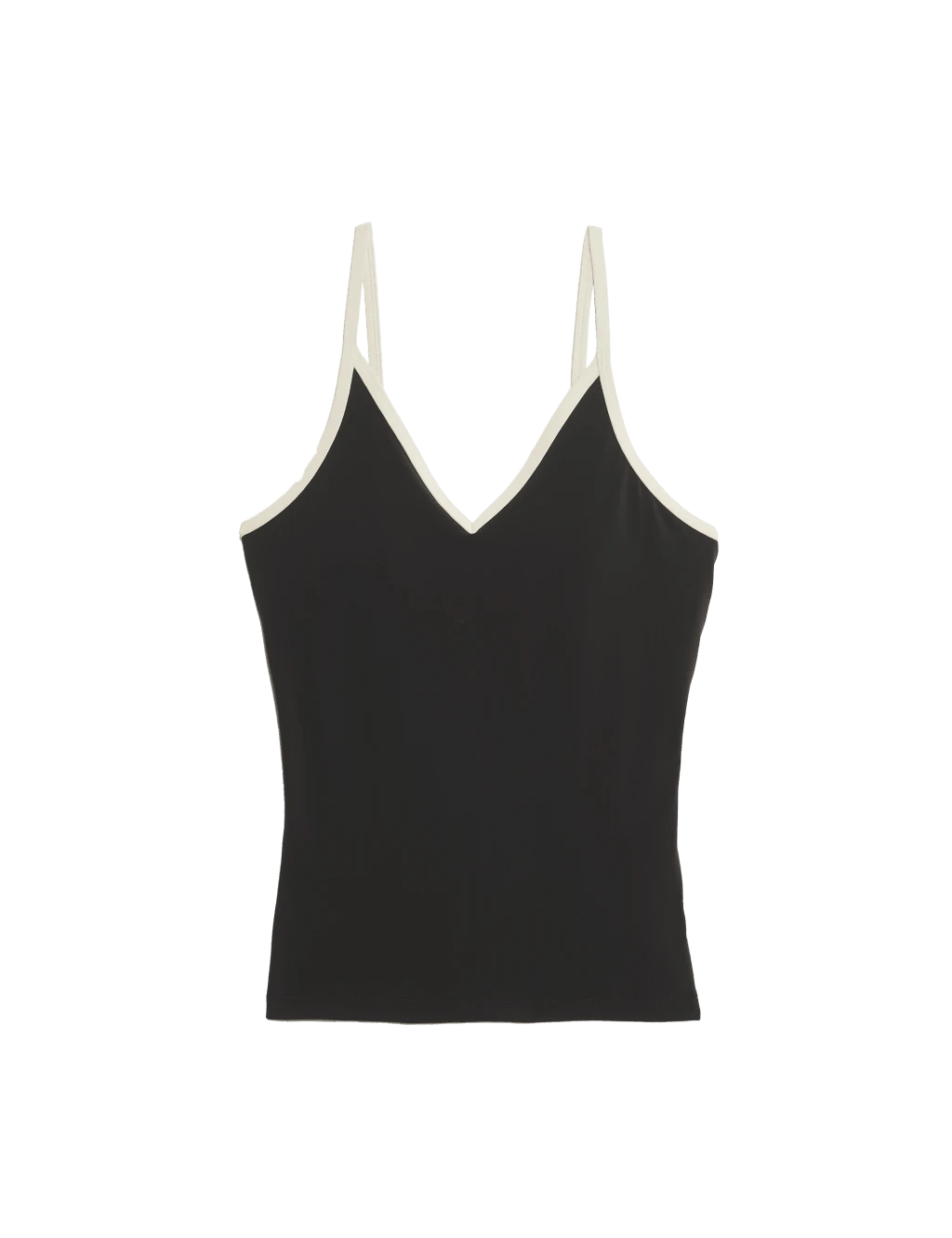 Padded Contrast Trim V-Neck Tankini Top 9 Padded Contrast Trim V-Neck Tankini Top - Image 7