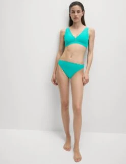 Neoprene Scallop Bikini Top 39 Neoprene Scallop Bikini Top -M&S padded plunge bikini top 10