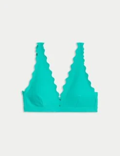 Neoprene Scallop Bikini Top 40 Neoprene Scallop Bikini Top -M&S padded plunge bikini top 11