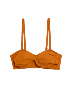 Padded Twist Front Bandeau Bikini Top 35 Padded Twist Front Bandeau Bikini Top -M&S padded twist front bandeau bikini top 1