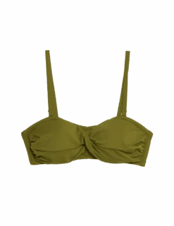 Padded Twist Front Bandeau Bikini Top 29 Padded Twist Front Bandeau Bikini Top -M&S padded twist front bandeau bikini top