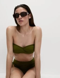 Padded Twist Front Bandeau Bikini Top 30 Padded Twist Front Bandeau Bikini Top -M&S padded twist front bandeau bikini top 7