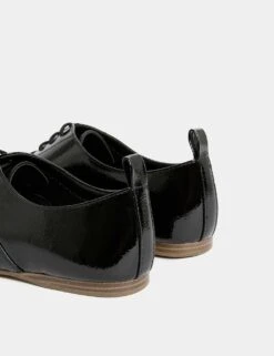 Patent Lace Up Flat Brogues 14 Patent Lace Up Flat Brogues -M&S patent lace up flat brogues 4