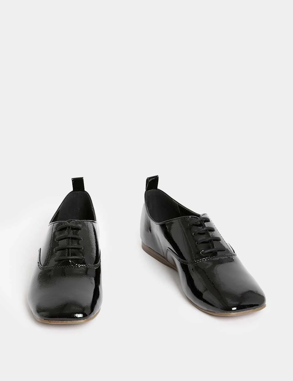 Patent Lace Up Flat Brogues 9 Patent Lace Up Flat Brogues - Image 7