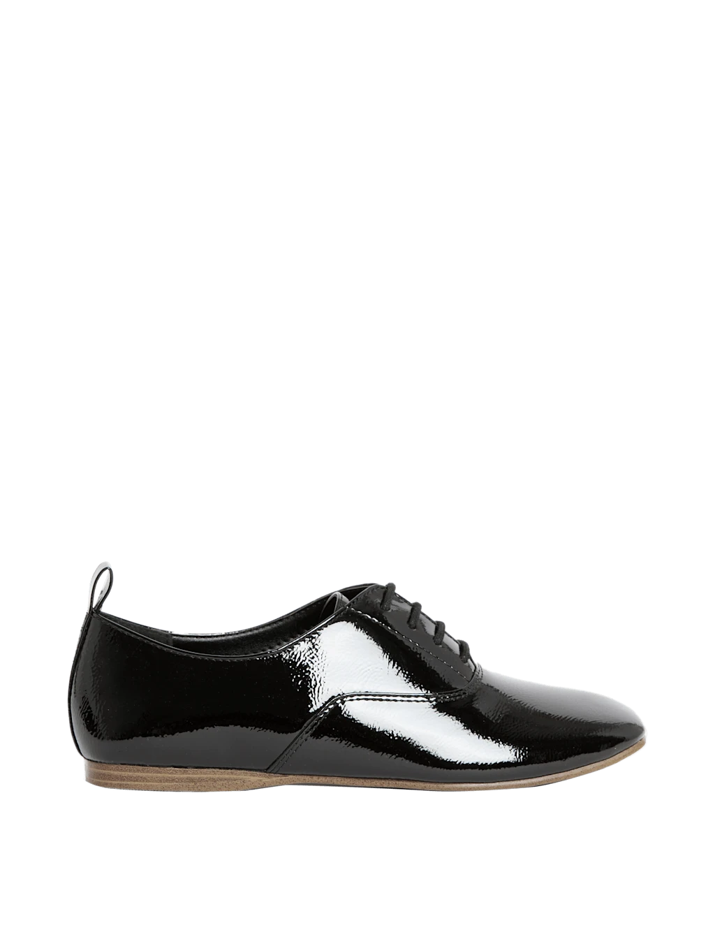 Patent Lace Up Flat Brogues 7 Patent Lace Up Flat Brogues - Image 5