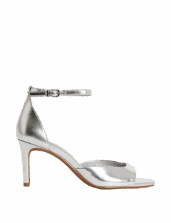 Patent Metallic Buckle Ankle Strap Stiletto Heels 12 Patent Metallic Buckle Ankle Strap Stiletto Heels -M&S patent metallic buckle ankle strap stiletto heels