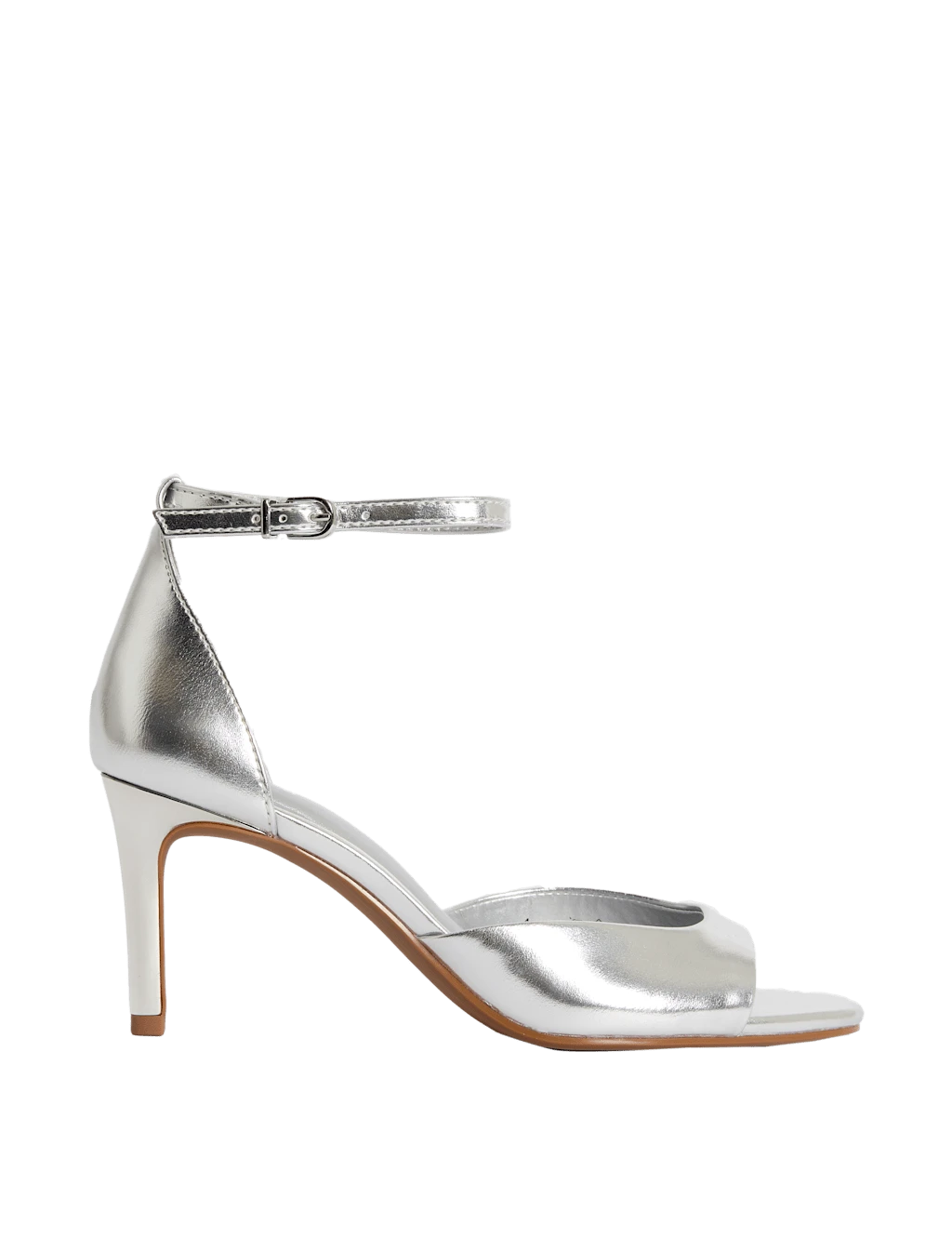 Patent Metallic Buckle Ankle Strap Stiletto Heels 6 Patent Metallic Buckle Ankle Strap Stiletto Heels - Image 4