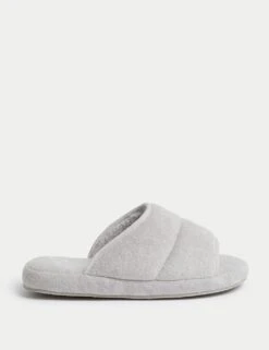 Open Toe Slider Slippers -M&S platform open toe slider slippers 2