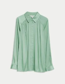 Pleated Collared Shirt -M&S pleated collared shirt 13