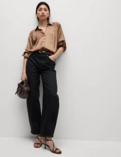 Pleated Collared Shirt -M&S pleated collared shirt 5