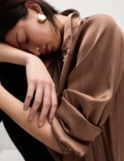 Pleated Collared Shirt -M&S pleated collared shirt 8