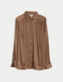 Pleated Collared Shirt -M&S pleated collared shirt 9