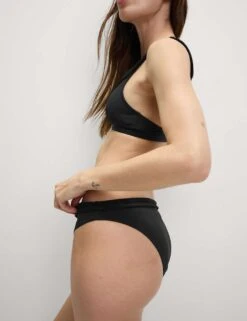 Pleated High Leg Bikini Bottoms 26 Pleated High Leg Bikini Bottoms -M&S pleated high leg bikini bottoms 6