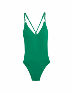 Plunge V-Neck Swimsuit -M&S plunge v neck swimsuit 1