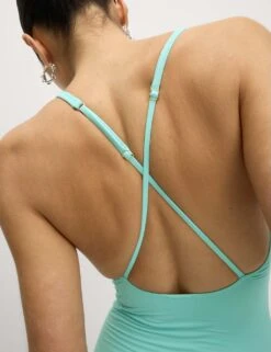 Plunge V-Neck Swimsuit -M&S plunge v neck swimsuit 12