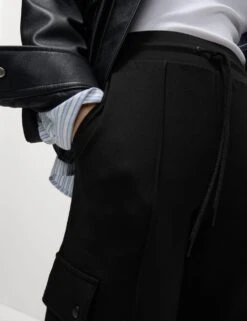 Ponte Utility Wide Leg Trousers -M&S ponte utility wide leg trousers 9