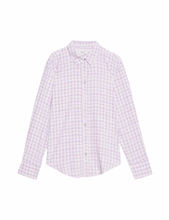 Printed Collared Button Through Shirt -M&S printed collared button through shirt 1