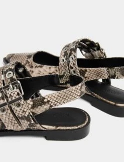 Printed Flat Slingback Sandals -M&S printed flat slingback sandals 5