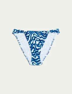 Printed Knot Detail High Leg Bikini Bottoms -M&S printed knot detail high leg bikini bottoms 11
