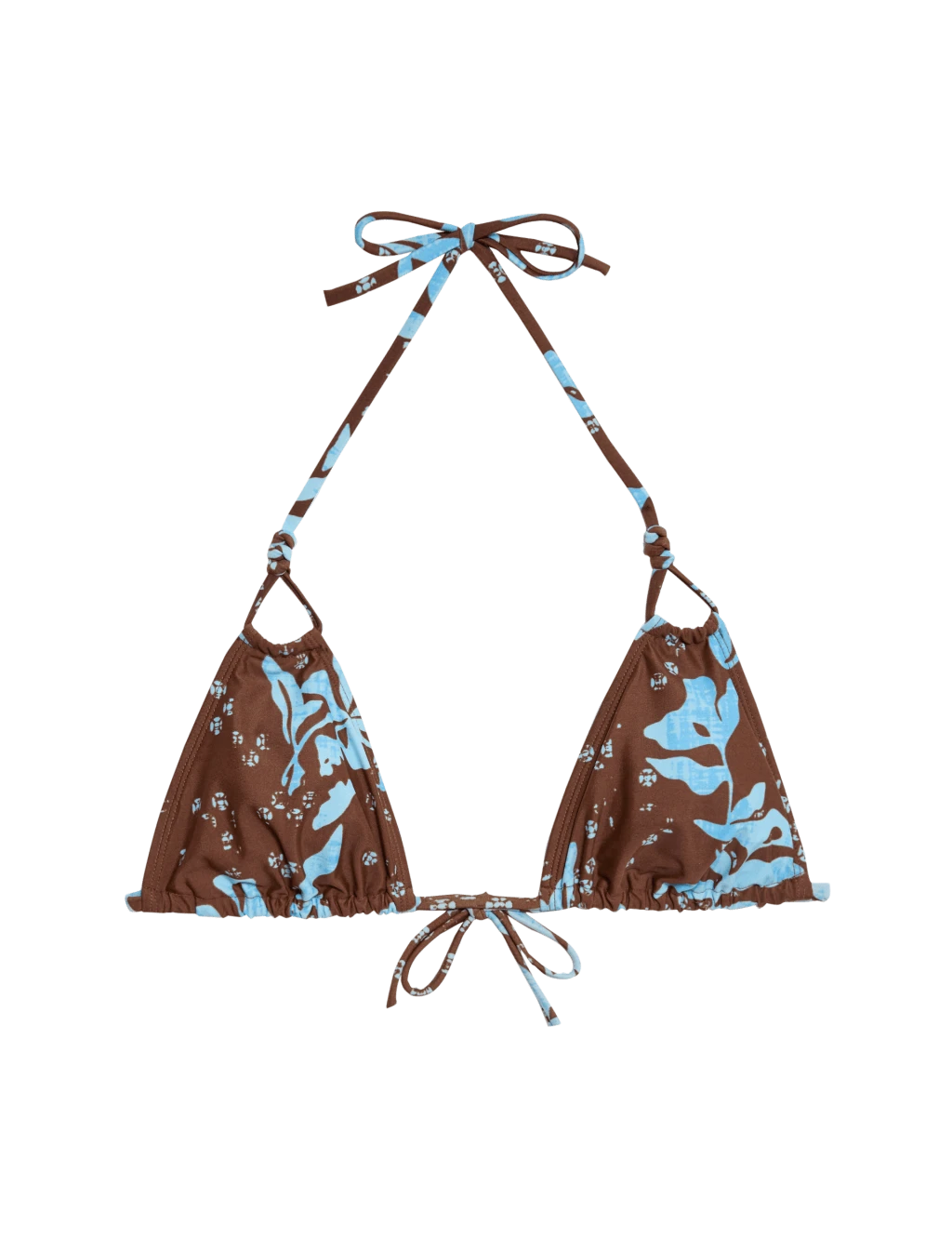 Printed Knot Front Triangle Bikini Top 20 Printed Knot Front Triangle Bikini Top - Image 18